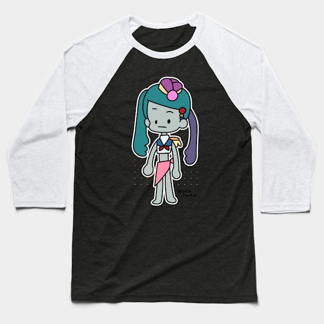 Space sailor Baseball T-Shirt by spacemandu